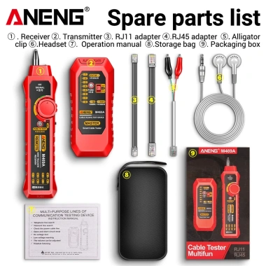 ZoeRax Bộ kiểm tra cáp mạng thông minh RJ45 RJ11 LAN Finder: Công cụ sửa chữa mạng, giá ưu đãi 515.900 VND 11