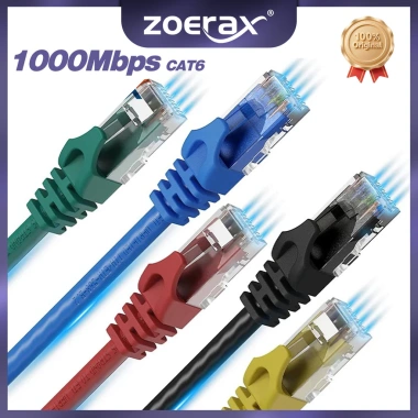ZoeRax Cáp Ethernet Cat6 Gigabit 1.000Mbps RJ45 LAN - PC, PS5, Xbox - 49.499 VND