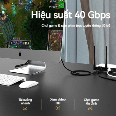ZoeRax Cáp Ethernet CAT8 40Gbps SFTP Lan tốc độ cao ngoài/trong nhà 0.3-8m 6 ZoeRax Cáp Ethernet CAT8 40Gbps SFTP Lan tốc độ cao ngoài/trong nhà 0.3-8m 6