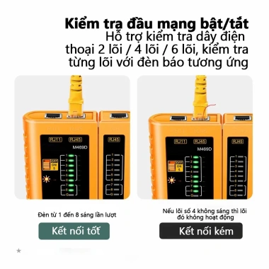 ZoeRax Cáp Lan Test RJ45 RJ11 RJ12 CAT5 UTP - Kiểm tra nhanh, sửa mạng 3