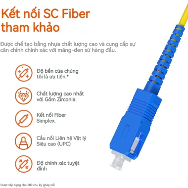 ZoeRax Cáp vá quang OS2 SC sang SC UPC 3.0mm Simplex 9/125m LSZH - Giá ưu đãi 38.495₫ 2 ZoeRax Cáp vá quang OS2 SC sang SC UPC 3.0mm Simplex 9/125m LSZH - Giá ưu đãi 38.495₫ 2