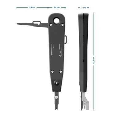 ZoeRax Công Cụ Đục Krone Chức Năng - IDC, Cat5/6, Chèn Terminal, Xung Hạ, 78.100đ 6