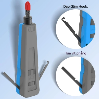 ZoeRax Công Cụ Đục Mạng 110 & 88 - Lưỡi Đôi Chèn Terminal Xung Hạ Cáp Ethernet 225.499₫ 3 ZoeRax Công Cụ Đục Mạng 110 & 88 - Lưỡi Đôi Chèn Terminal Xung Hạ Cáp Ethernet 225.499₫ 3