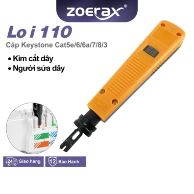 ZoeRax Công Cụ Đục Mạng Lưỡi 110mm Thích Hợp Block Jack Keystone và Sửa Cáp Mạng Giá Ưu Đãi