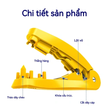 ZoeRax công cụ uốn Ethernet RJ45 đa năng cắt, tước, tháo gỡ, duỗi thẳng cáp STP/UTP Giá ưu đãi 170.499₫ 2 ZoeRax công cụ uốn Ethernet RJ45 đa năng cắt, tước, tháo gỡ, duỗi thẳng cáp STP/UTP Giá ưu đãi 170.499₫ 2