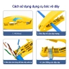 ZoeRax công cụ uốn Ethernet RJ45 đa năng cắt, tước, tháo gỡ, duỗi thẳng cáp STP/UTP Giá ưu đãi 170.499₫ 6