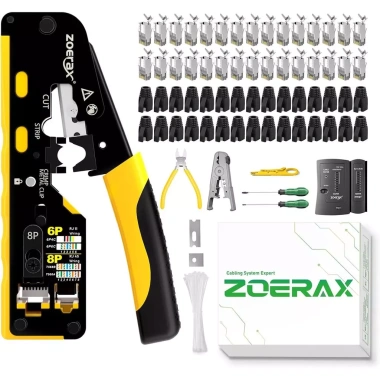 ZoeRax Crimp RJ45 Cat7 Cat6A - Bộ Dụng Cụ Crimp Ethernet Pass Through Đa Năng 2 ZoeRax Crimp RJ45 Cat7 Cat6A - Bộ Dụng Cụ Crimp Ethernet Pass Through Đa Năng 2