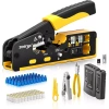ZoeRax Crimp RJ45 Cat7 Cat6A - Bộ Dụng Cụ Crimp Ethernet Pass Through Đa Năng 9