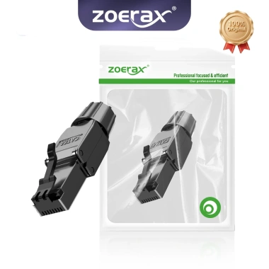 ZoeRax Đầu Nối Cat8 Cat7 Cat6a RJ45 Giắc Cắm Ethernet Bảo Vệ, Lắp Đặt Miễn Phí - 56.099₫ ZoeRax Đầu Nối Cat8 Cat7 Cat6a RJ45 Giắc Cắm Ethernet Bảo Vệ, Lắp Đặt Miễn Phí - 56.099₫