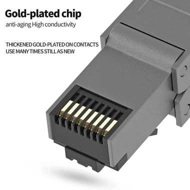 ZoeRax Đầu Nối Cat8 Cat7 Cat6a RJ45 Giắc Cắm Ethernet Bảo Vệ, Lắp Đặt Miễn Phí - 56.099₫ 4 ZoeRax Đầu Nối Cat8 Cat7 Cat6a RJ45 Giắc Cắm Ethernet Bảo Vệ, Lắp Đặt Miễn Phí - 56.099₫ 4