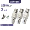 ZoeRax Đầu Nối RJ45 2 Chiếc Cat8 Cat7 Cat6A Tái Sử Dụng, Không Dụng Cụ, Cài Đặt Nhanh