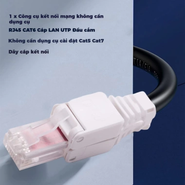 ZoeRax Đầu Nối RJ45 Dây Cáp Mạng UTP CAT6A/CAT6/CAT5E 23-26AWG - Giá 62.149 VND 6 ZoeRax Đầu Nối RJ45 Dây Cáp Mạng UTP CAT6A/CAT6/CAT5E 23-26AWG - Giá 62.149 VND 6
