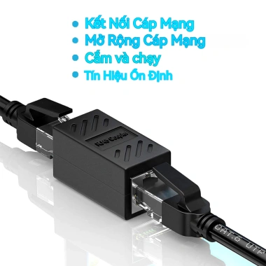 ZoeRax Đầu Nối RJ45 Nữ Sang Nữ Coupler Ethernet Cat6/7/5e/6A Tốc Độ Cao Độ Bền 2 ZoeRax Đầu Nối RJ45 Nữ Sang Nữ Coupler Ethernet Cat6/7/5e/6A Tốc Độ Cao Độ Bền 2