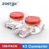 ZoeRax Đầu nối RJ45 RJ11 100PCS K1 K2 K3 - Cáp Ethernet, điện thoại, giá ưu đãi 58.794 VND 8