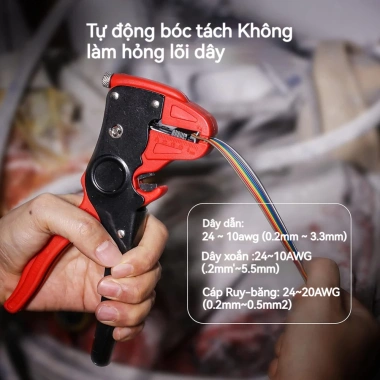 ZOERAX Dụng Cụ Cắt & Tuốt Dây 2 trong 1, Tuốt Cáp 10‑24 AWG, Điều Chỉnh Nhanh, Sửa Chữa Điện Tử & Ô Tô – 191.675₫ 4 ZOERAX Dụng Cụ Cắt & Tuốt Dây 2 trong 1, Tuốt Cáp 10‑24 AWG, Điều Chỉnh Nhanh, Sửa Chữa Điện Tử & Ô Tô – 191.675₫ 4