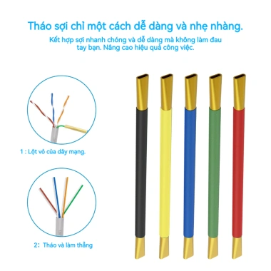 Zoerax Dụng Cụ Tách Dây Cáp Mạng Cat5 Cat6 Cat7 - Tiết kiệm, dễ dùng, giá 109.999 VND 5 Zoerax Dụng Cụ Tách Dây Cáp Mạng Cat5 Cat6 Cat7 - Tiết kiệm, dễ dùng, giá 109.999 VND 5