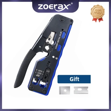 ZoeRax Dụng Cụ Uốn RJ45 Pass Thru Ethernet Crimper CAT7/CAT6/CAT5 - 273.899₫ ZoeRax Dụng Cụ Uốn RJ45 Pass Thru Ethernet Crimper CAT7/CAT6/CAT5 - 273.899₫
