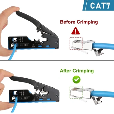 ZoeRax Dụng Cụ Uốn RJ45 Pass Thru Ethernet Crimper CAT7/CAT6/CAT5 - 273.899₫ 5 ZoeRax Dụng Cụ Uốn RJ45 Pass Thru Ethernet Crimper CAT7/CAT6/CAT5 - 273.899₫ 5