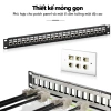 ZoeRax Keystone Jack RJ45 Cat6a/Cat6/Cat5e STP hợp kim kẽm không dụng cụ, hỗ trợ cáp 22‑26 AWG 4