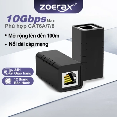 ZoeRax Keystone Jack RJ45 Ethernet Cat5e/6/7 Chống Sét Mở Rộng - Cắm Nối Nhanh, Độ Tin Cậy Cao
