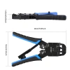ZoeRax Kìm Bấm Cáp Mạng 10P10C - 3 Chức Năng Cắt/Bấm/Cạo, Tương Thích RJ45/RJ11/RJ12 & CAT5e/CAT6/CAT6A - Giá 247.499₫ 3