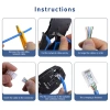 ZoeRax Kìm Bấm Cáp Mạng 10P10C - 3 Chức Năng Cắt/Bấm/Cạo, Tương Thích RJ45/RJ11/RJ12 & CAT5e/CAT6/CAT6A - Giá 247.499₫ 5