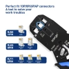 ZoeRax Kìm Bấm Cáp Mạng 10P10C - 3 Chức Năng Cắt/Bấm/Cạo, Tương Thích RJ45/RJ11/RJ12 & CAT5e/CAT6/CAT6A - Giá 247.499₫ 6