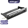 ZoeRax Mạng 10 Inch 12 Cổng 1U Trống Bảng Miếng Dán Jack Keystone Tiêu Chuẩn Giá Gắn Cho Cáp Mạng 324.499 VND