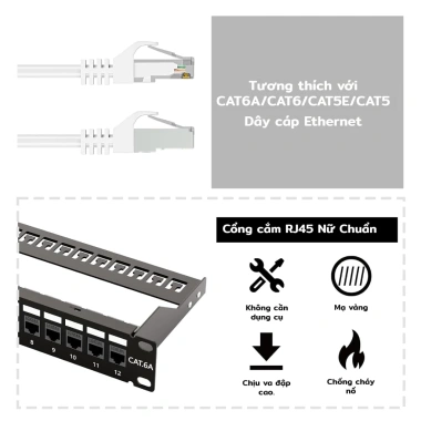 ZoeRax Mạng 10 Inch 12 Cổng 1U Trống Bảng Miếng Dán Jack Keystone Tiêu Chuẩn Giá Gắn Cho Cáp Mạng 324.499 VND 2 ZoeRax Mạng 10 Inch 12 Cổng 1U Trống Bảng Miếng Dán Jack Keystone Tiêu Chuẩn Giá Gắn Cho Cáp Mạng 324.499 VND 2
