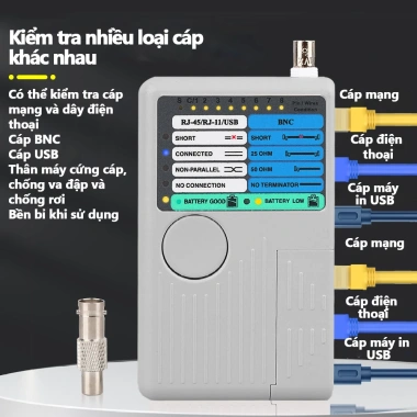 Zoerax Máy kiểm tra 4 trong 1 - Dò cáp mạng, LED, pin 9V, thử 90m, giá 351.999VND 3 Zoerax Máy kiểm tra 4 trong 1 - Dò cáp mạng, LED, pin 9V, thử 90m, giá 351.999VND 3