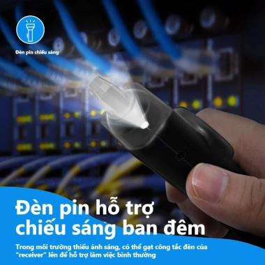 Zoerax Máy kiểm tra cáp RJ45 RJ11 thông minh, theo dõi mực dây CAT5/CAT6, có tai nghe - Giá ưu đãi 438.900 VND 5 Zoerax Máy kiểm tra cáp RJ45 RJ11 thông minh, theo dõi mực dây CAT5/CAT6, có tai nghe - Giá ưu đãi 438.900 VND 5