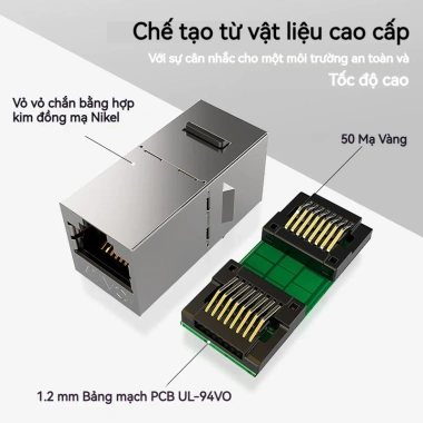 ZoeRax Mô-đun Ethernet Cat6 RJ45 Keystone không dụng cụ – Giắc cắm nữ nhanh gọn, tốc độ 10Gbps, giá 62.794₫ 4