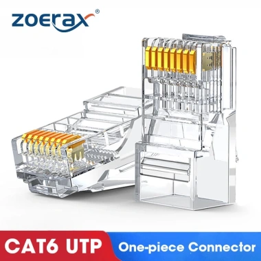 ZoeRax Ổ cắm RJ45 modular CAT5e/CAT6 – Bề mặt vàng mạ 50, lỗ 1.1mm, phù hợp cáp Ethernet, giá 45.099₫ 8