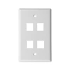 Zoerax Plate tường RJ45 Keystone Jack 0-6 cổng trắng - Giá 51,150₫ 13