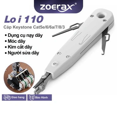 ZoeRax Punch Down Tool 110 - Kìm cắt dây RJ45, Jack, Cáp mạng, Chỉ 78.100₫ ZoeRax Punch Down Tool 110 - Kìm cắt dây RJ45, Jack, Cáp mạng, Chỉ 78.100₫