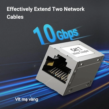 ZoeRax RJ45 Bộ ghép nối bảo vệ, chuyển đổi mở rộng Ethernet Cat7/6/5e - Giá ưu đãi 76.999₫ 2