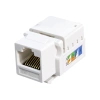 ZoeRax RJ45 Cat5e/Cat6 Keystone Jack nối Ethernet, giắc cắm tường màu trắng 8