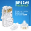 Zoerax RJ45 Cat6 – Bốt Giảm Căng Thẳng, Phích Cắm Mô-đun EZ Dễ Uốn Cáp Mạng 2