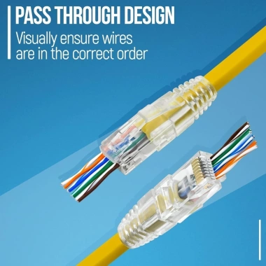 Zoerax RJ45 Cat6 – Bốt Giảm Căng Thẳng, Phích Cắm Mô-đun EZ Dễ Uốn Cáp Mạng 3 Zoerax RJ45 Cat6 – Bốt Giảm Căng Thẳng, Phích Cắm Mô-đun EZ Dễ Uốn Cáp Mạng 3