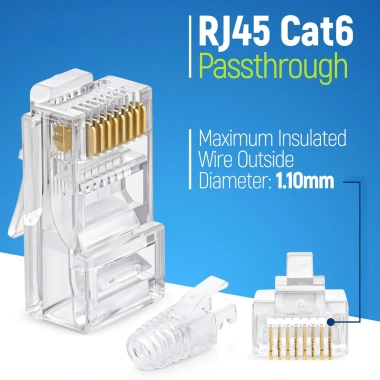 Zoerax RJ45 Cat6 – Bốt Giảm Căng Thẳng, Phích Cắm Mô-đun EZ Dễ Uốn Cáp Mạng 7 Zoerax RJ45 Cat6 – Bốt Giảm Căng Thẳng, Phích Cắm Mô-đun EZ Dễ Uốn Cáp Mạng 7
