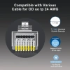 ZoeRax RJ45 Cat6a/Cat6/Cat5e 30 Đầu Nối Mạ Vàng 8P8C Không Che Chắn 10