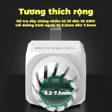 ZoeRax RJ45 CAT6A/CAT6/CAT5E Connector - Công cụ cắm kết thúc Ethernet 23-26AWG 3 ZoeRax RJ45 CAT6A/CAT6/CAT5E Connector - Công cụ cắm kết thúc Ethernet 23-26AWG 3