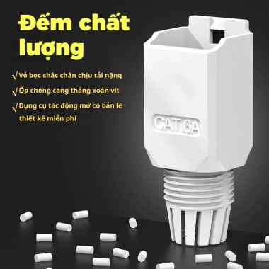 ZoeRax RJ45 CAT6A/CAT6/CAT5E Connector - Công cụ cắm kết thúc Ethernet 23-26AWG 5 ZoeRax RJ45 CAT6A/CAT6/CAT5E Connector - Công cụ cắm kết thúc Ethernet 23-26AWG 5