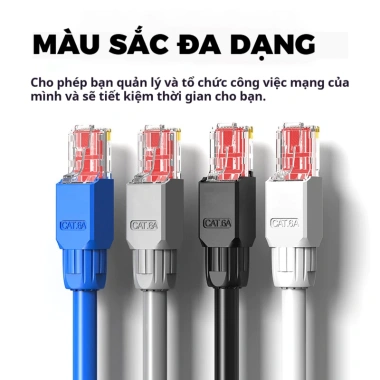 ZoeRax RJ45 CAT6A/CAT6/CAT5E Connector - Công cụ cắm kết thúc Ethernet 23-26AWG 7 ZoeRax RJ45 CAT6A/CAT6/CAT5E Connector - Công cụ cắm kết thúc Ethernet 23-26AWG 7