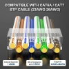 Zoerax RJ45 Cat8 Cat7 8P8C Mạ Vàng 50um Kết Nối FTP/STP 1.5mm Giá 175.999 VND 5