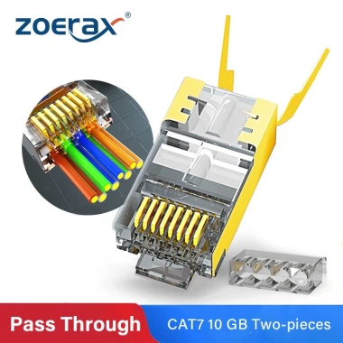 Zoerax RJ45 Cat8 Cat7 8P8C Mạ Vàng 50um Kết Nối FTP/STP 1.5mm Giá 175.999 VND 6 Zoerax RJ45 Cat8 Cat7 8P8C Mạ Vàng 50um Kết Nối FTP/STP 1.5mm Giá 175.999 VND 6