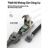 ZoeRax RJ45 CAT8/7/6A Đầu Nối Phích Cắm Không Dụng Cụ, Bảo Vệ Cáp Ethernet 10Gbps POE Giá 75.002₫ 2