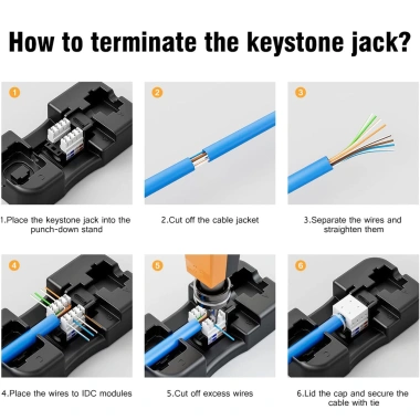 ZoeRax RJ45 Keystone Jack Cat6 Nhiều Màu - Kết Nối UTP Punch-Down Đứng Cáp Mạng, Giá Ưu Đãi 60.499 VND 5 ZoeRax RJ45 Keystone Jack Cat6 Nhiều Màu - Kết Nối UTP Punch-Down Đứng Cáp Mạng, Giá Ưu Đãi 60.499 VND 5