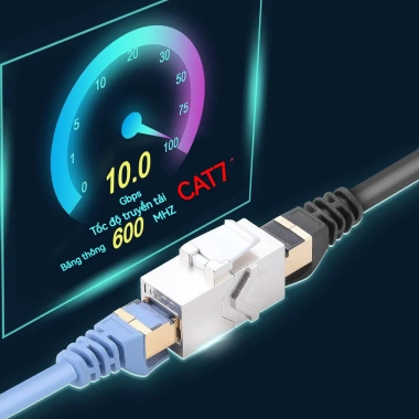 ZoeRax RJ45 Keystone Jack Cat7/6a Nữ STP 10Gbps Khớp Nối Tường và Bảng Dán 3 ZoeRax RJ45 Keystone Jack Cat7/6a Nữ STP 10Gbps Khớp Nối Tường và Bảng Dán 3