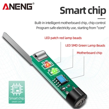 ZoeRax Tester 24-250V Đầu dò tuốc nơ vít cảm ứng, đèn báo âm thanh và ánh sáng- Bút kiểm tra báo động 40.590₫ 3